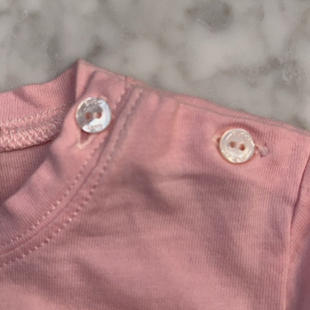 GUCCI PINK LOGO 3 PIECE BABYSUIT GIFT SET 3/6M - Picture 12 of 15